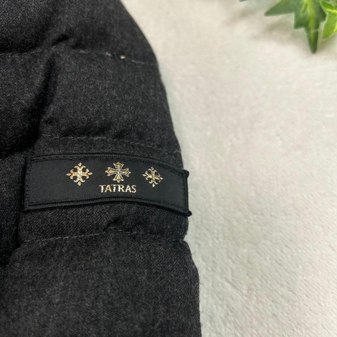 K660 美品 S タトラス ゴールド金具 ダウンジャケット グレー レディース