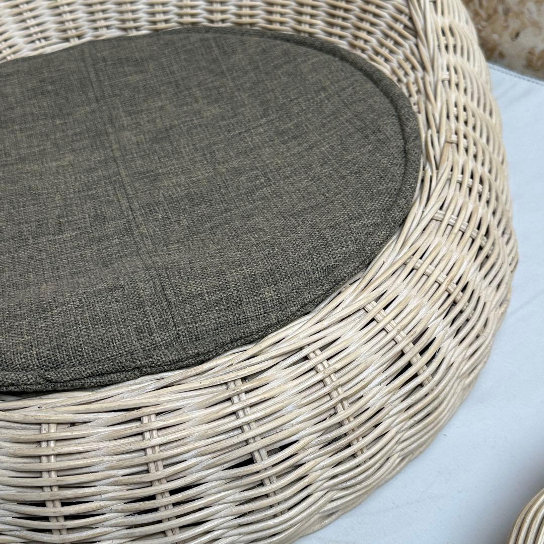 桜屋工業 ラタン座椅子 二脚セット 和室 和モダン ホームデイ