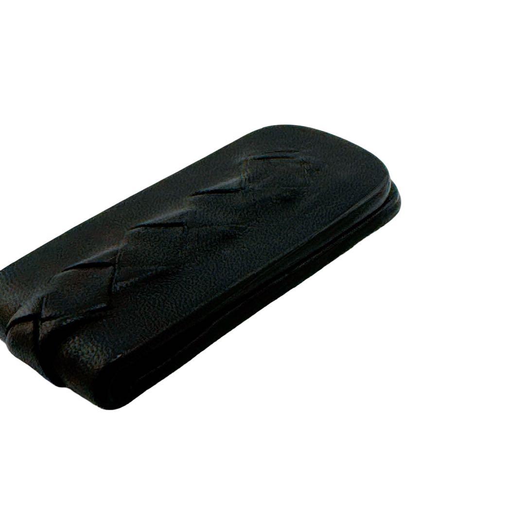 ボッテガ ヴェネタ イントレチャート マネークリップ 財布 レザー ブラック