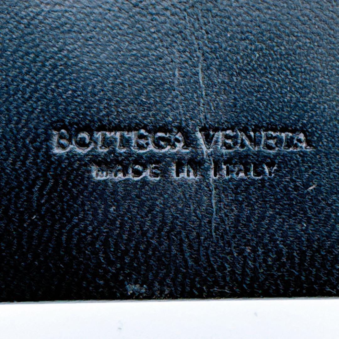 ボッテガ ヴェネタ イントレチャート マネークリップ 財布 レザー ブラック