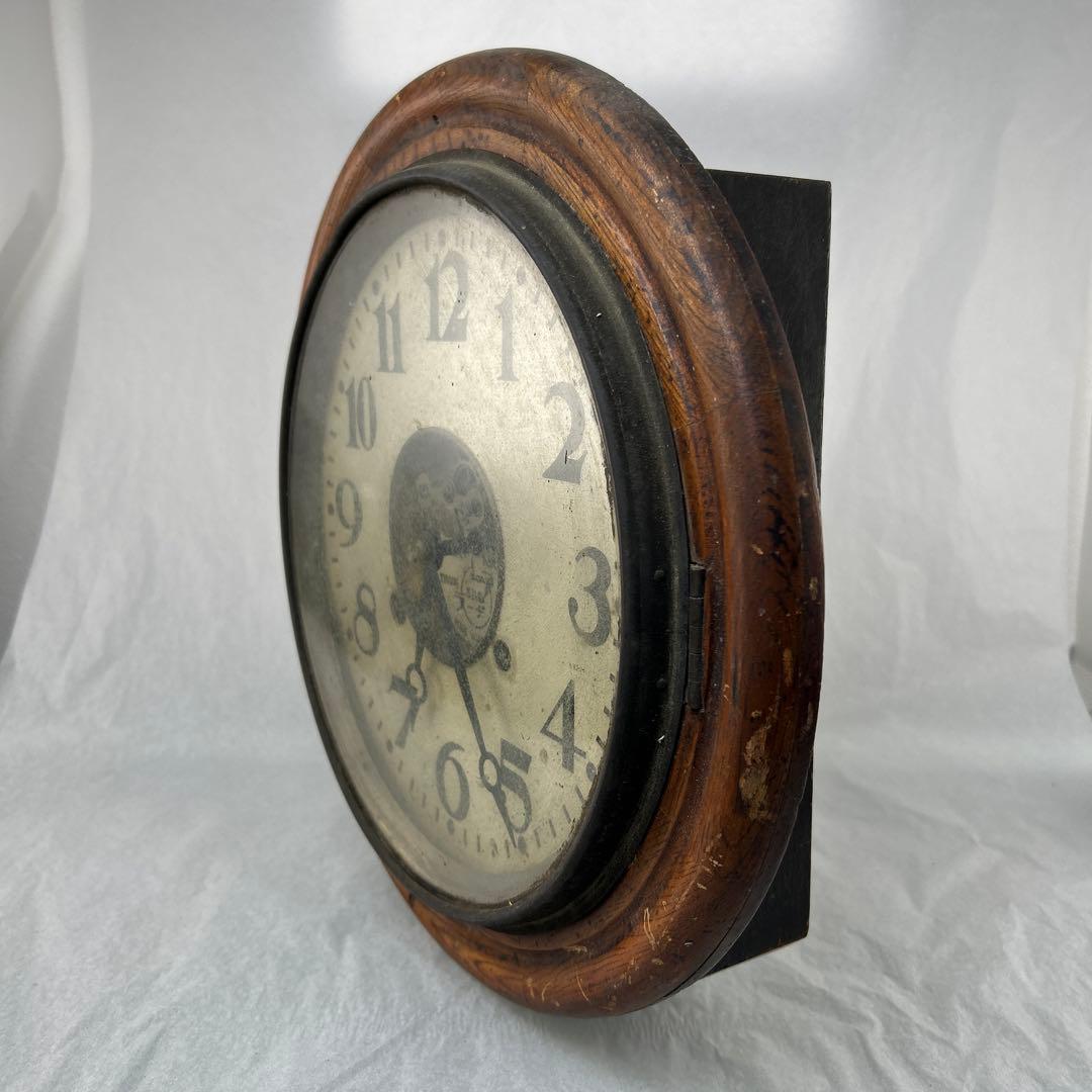 D古い　ラーヂ　 掛け時計 日本製　古時計　現状品　インテリア飾りに