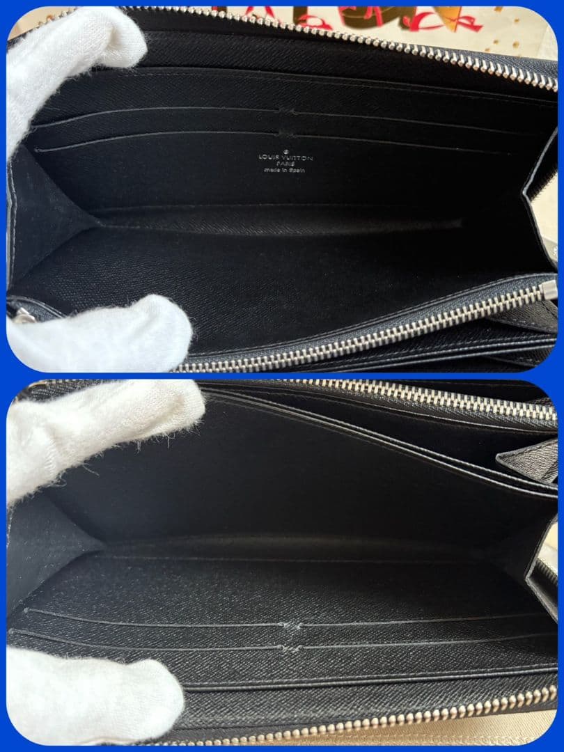 【使用わずか】ルイヴィトン エピ ジッピー 長財布　ノワール 購入レシート付き