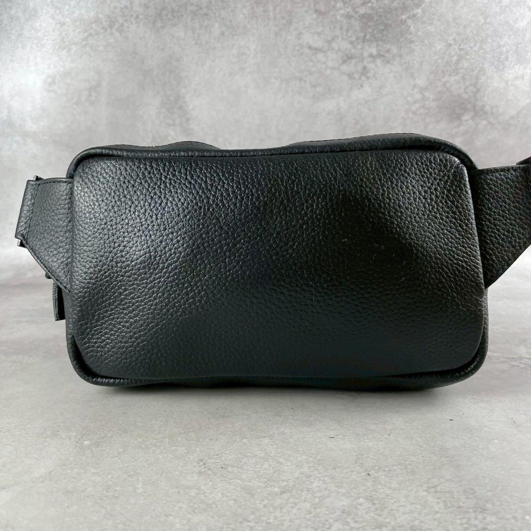 極美品 HashTag メンズ ボディバッグ クロスボディ ショルダー ブラック