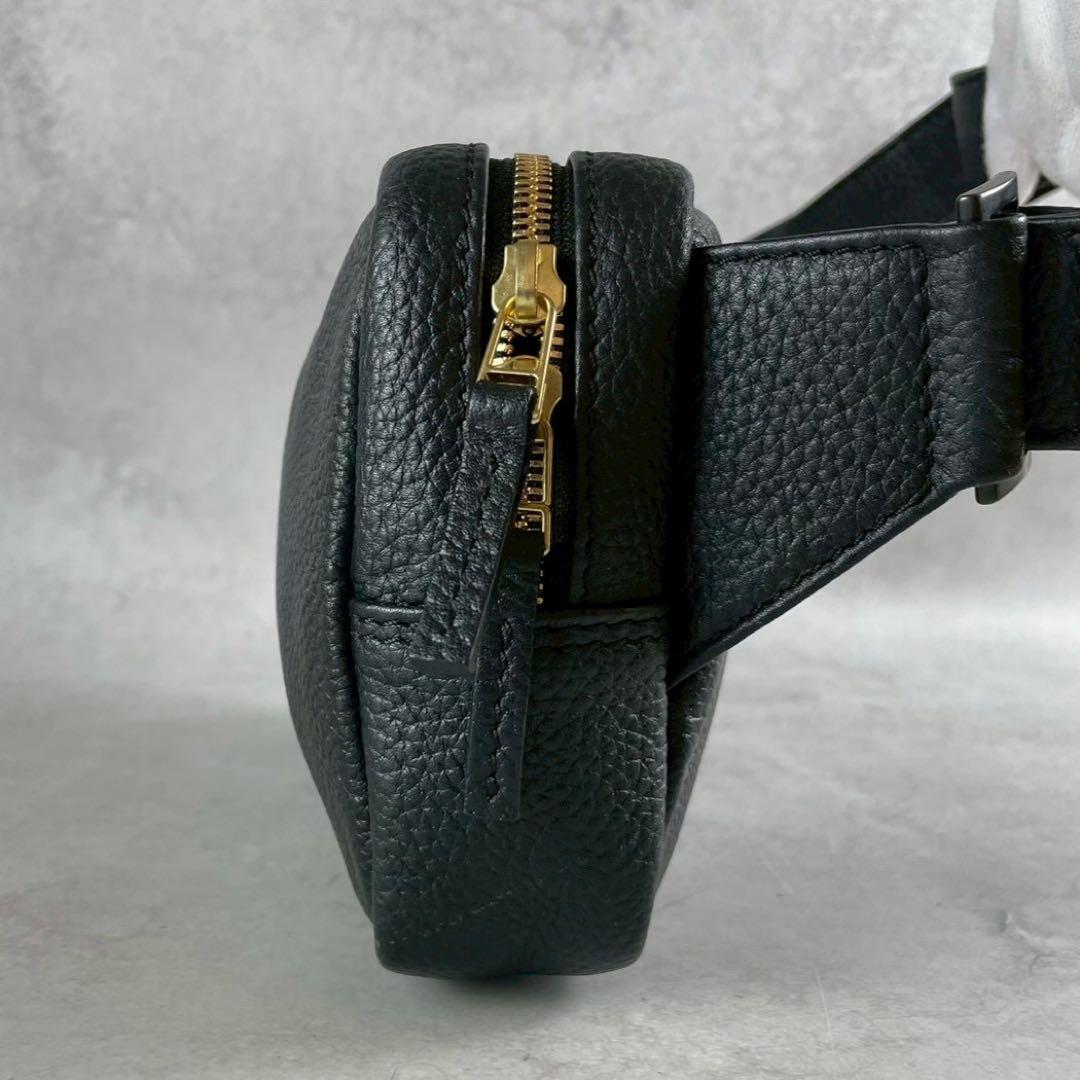 極美品 HashTag メンズ ボディバッグ クロスボディ ショルダー ブラック