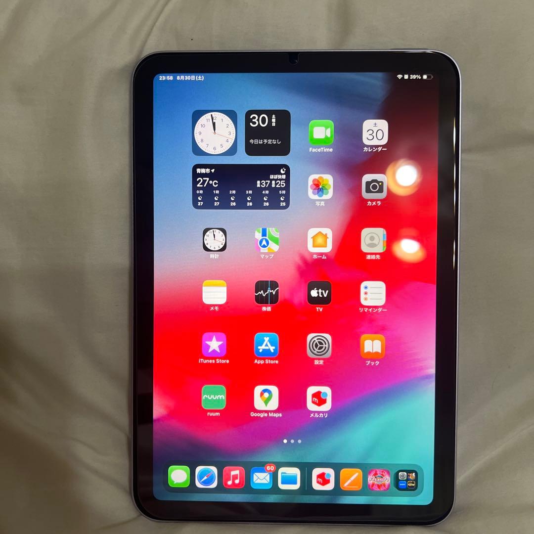 Apple iPad mini 第7世代 パープル本体　いろいろセット