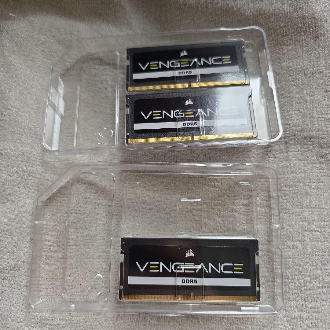 メモリー CORSAIR VENGEANCE SODIMM DDR5 16GB/32GB