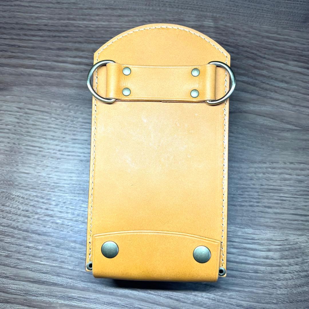 4丁差し　シザーケース コンパクトサイズ　ライトキャメル