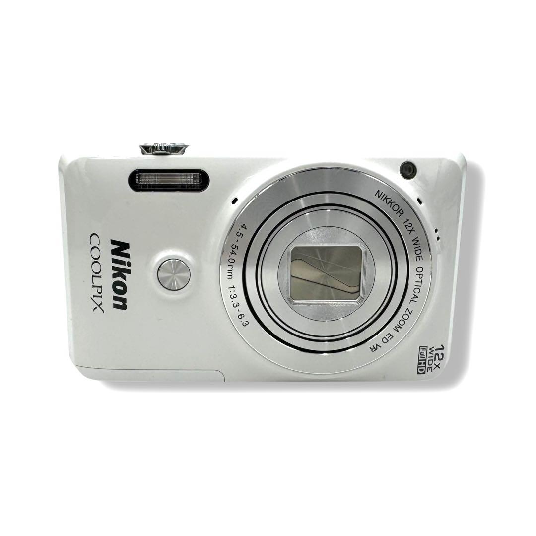 動作良好 ニコン NIKON Coolpix S6900 コンデジ ホワイト