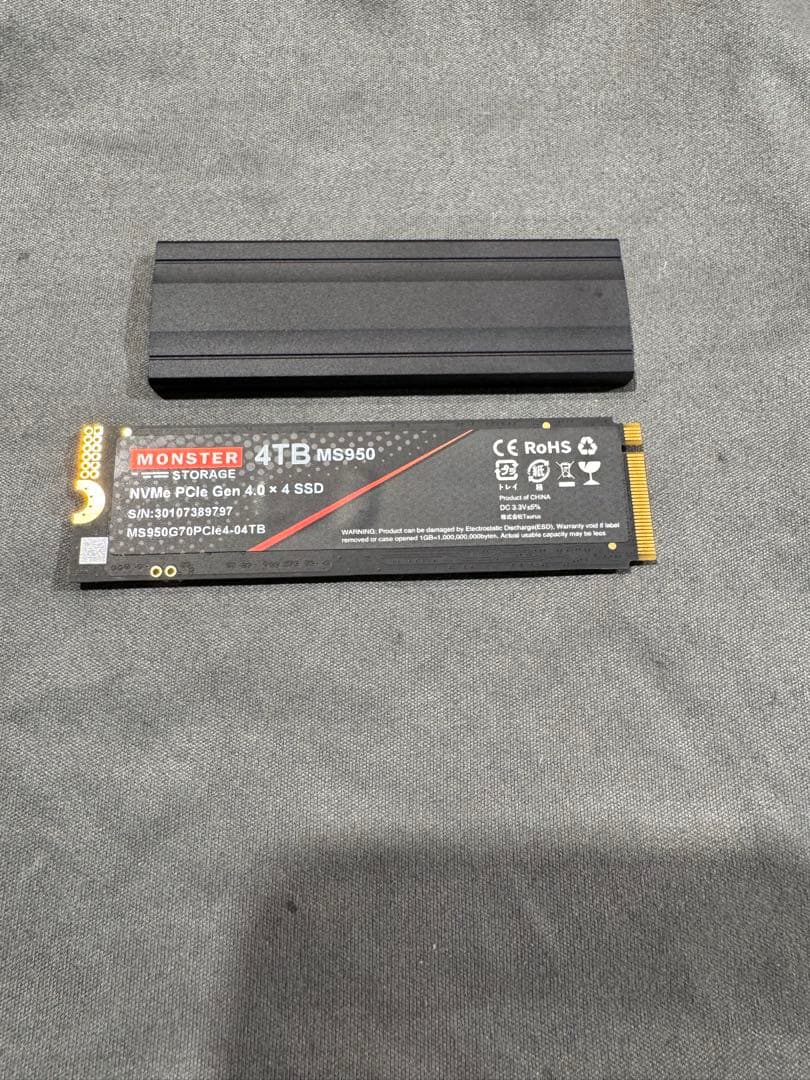 Y*a様 SSD M.2 NVMe PCIe Gen 4x4 MS950 4TB