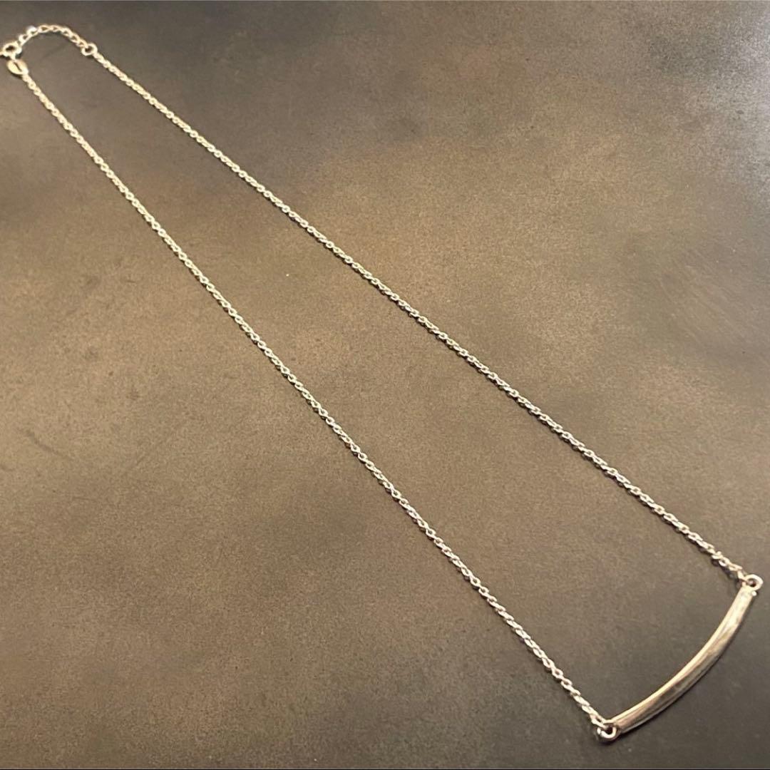 SILVER925 NARROW ID PLATE NECKLACE/シルバー
