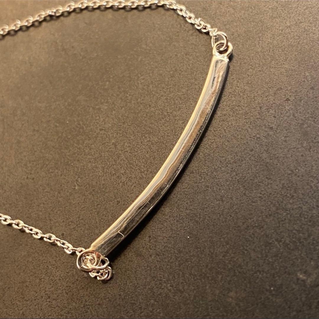 SILVER925 NARROW ID PLATE NECKLACE/シルバー