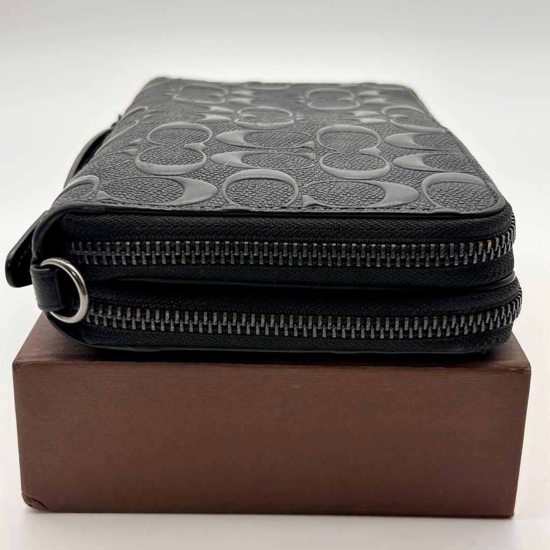 ✨大人気！レア✨ COACH 長財布 オーガナイザー ブラック クラッチバッグ