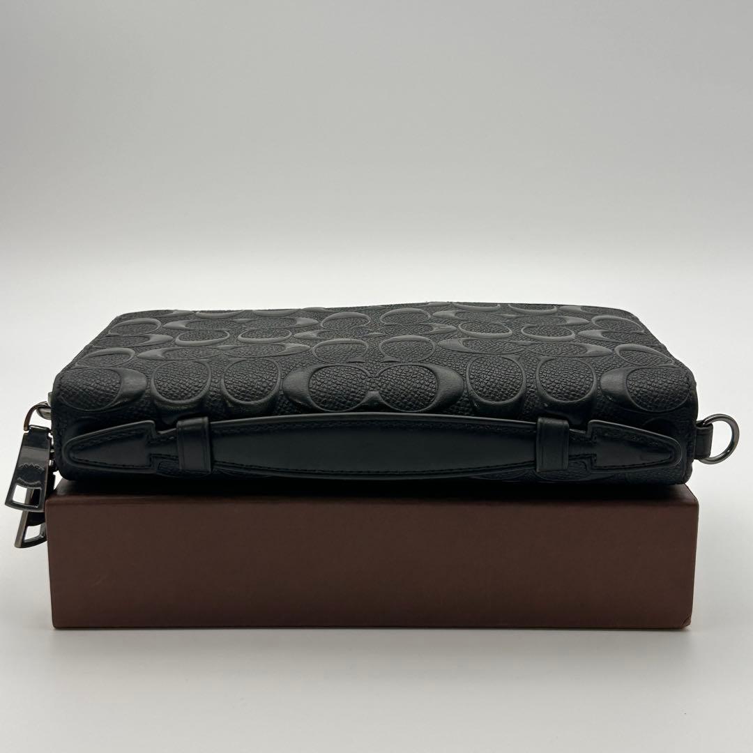 ✨大人気！レア✨ COACH 長財布 オーガナイザー ブラック クラッチバッグ