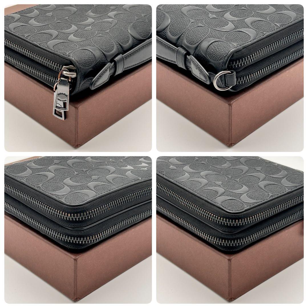 ✨大人気！レア✨ COACH 長財布 オーガナイザー ブラック クラッチバッグ