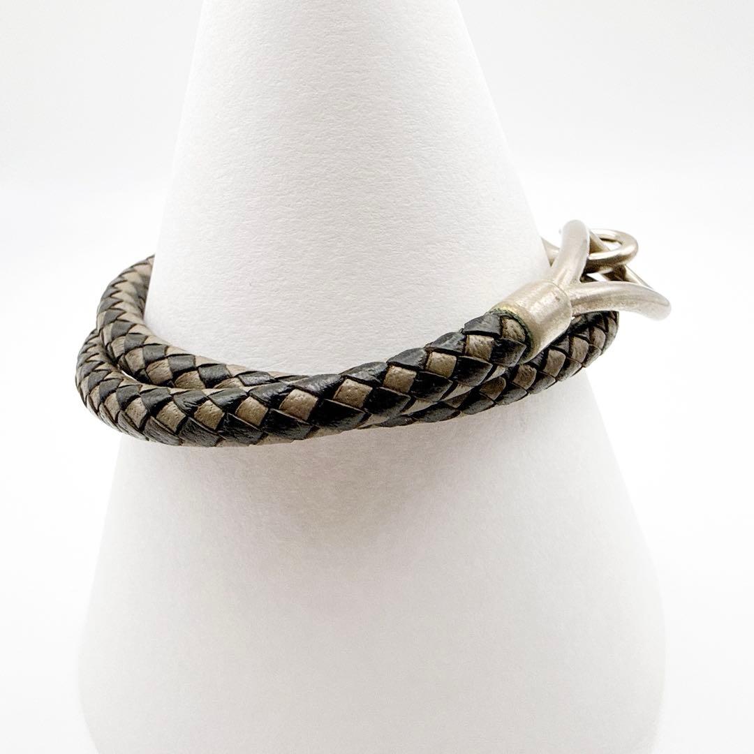 2905-9 人気✨　HERMES　ブレスレット　ジャンボ　シルバー