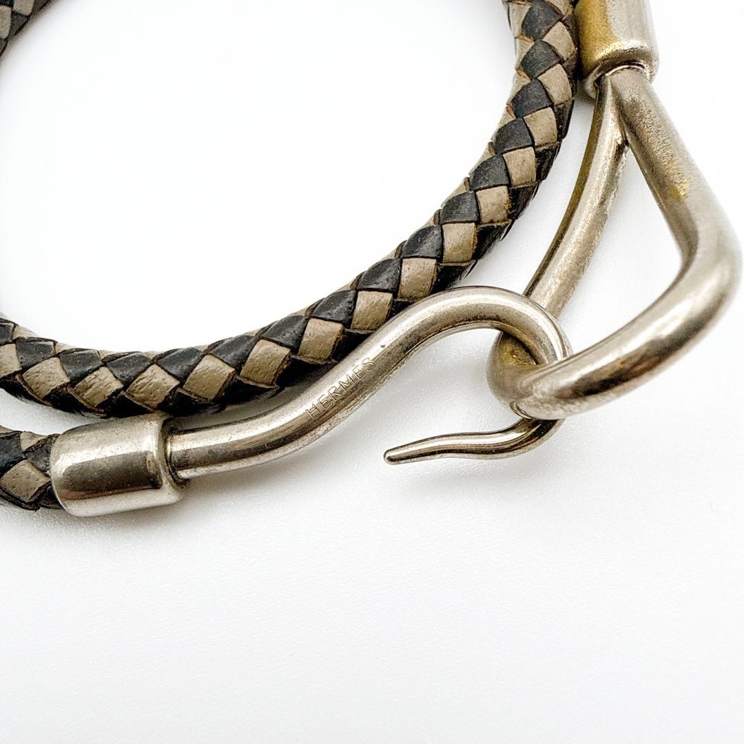 2905-9 人気✨　HERMES　ブレスレット　ジャンボ　シルバー