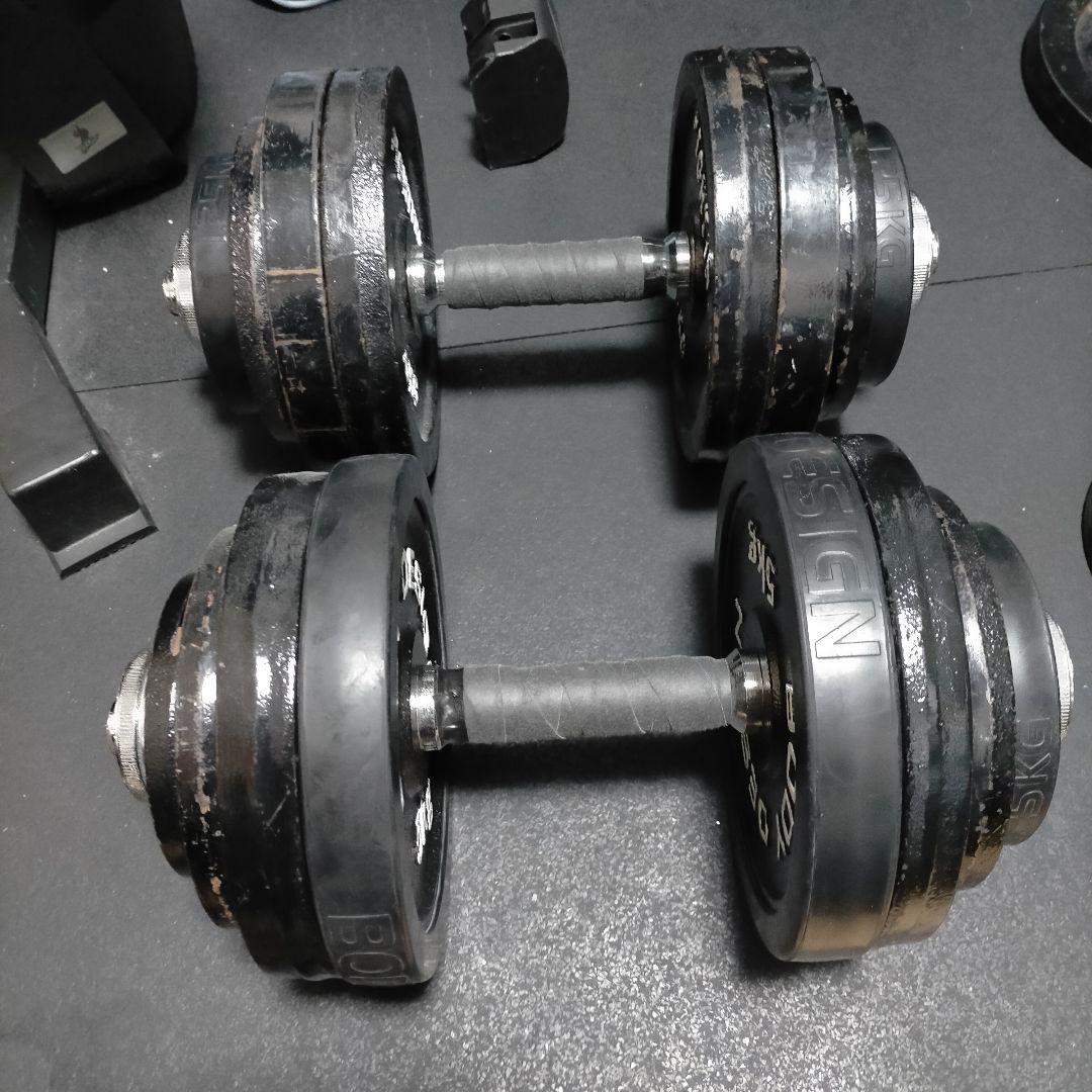 可変式ダンベル60kg(30kg×2)＆インクラインベンチ (直接受渡)