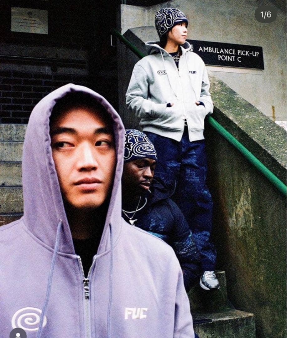 Sol soonerorlater×FUC ジップパーカー パープル　最終値下げ