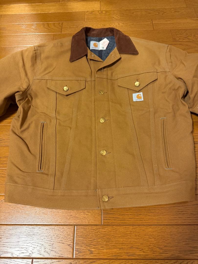 【USA製ヴィンテージ】Carhartt トラッカージャケットサイズ42【レア】