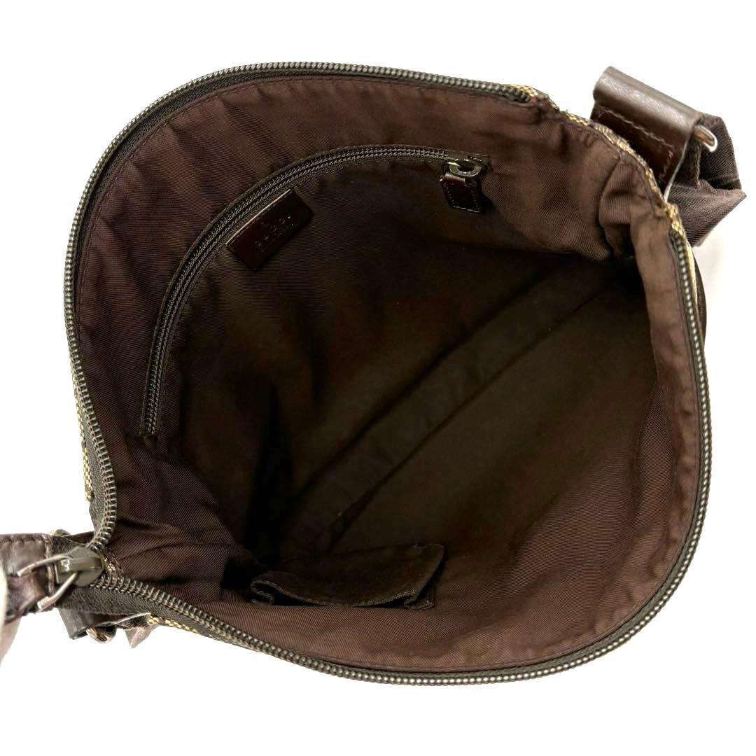 オールドグッチ GGキャンバス ショルダーバッグ ベージュブラウン ヴィンテージ