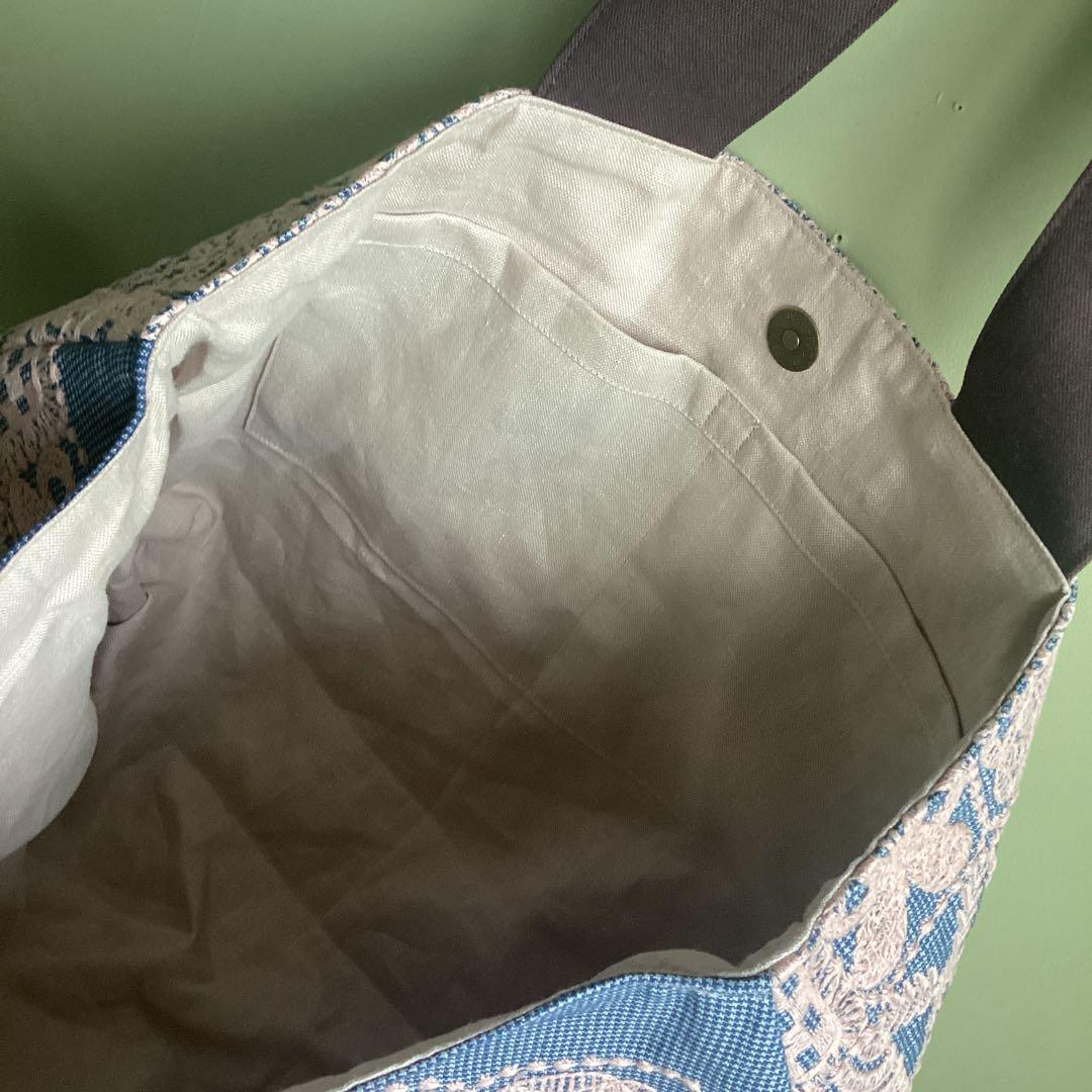 アップル17です！ミナペルホネン大きめトートバッグハンドメイド