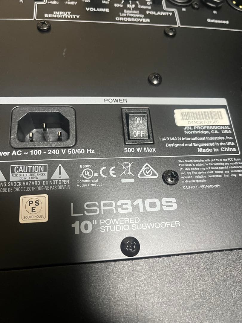 JBL LSR310S サブウーファー【最終値下げ】