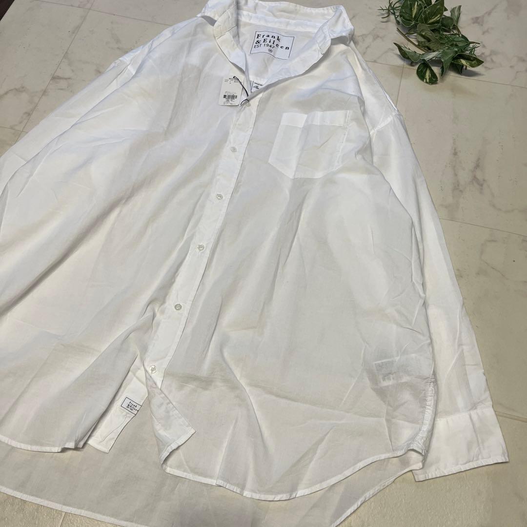 新品未使用　フランク&アイリーンMACKENZIE ビックシャツ　ホワイト