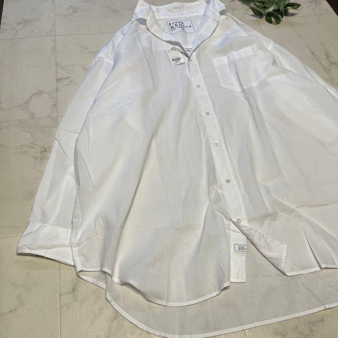 新品未使用　フランク&アイリーンMACKENZIE ビックシャツ　ホワイト