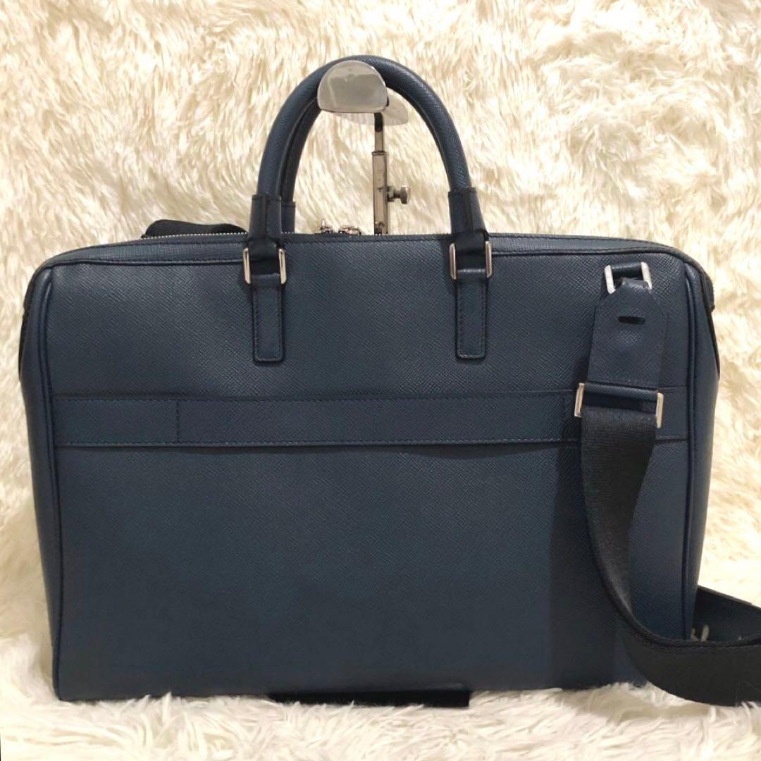 未使用級✨セラピアン レザー　2way ビジネスバッグ　ショルダーバッグ メンズ