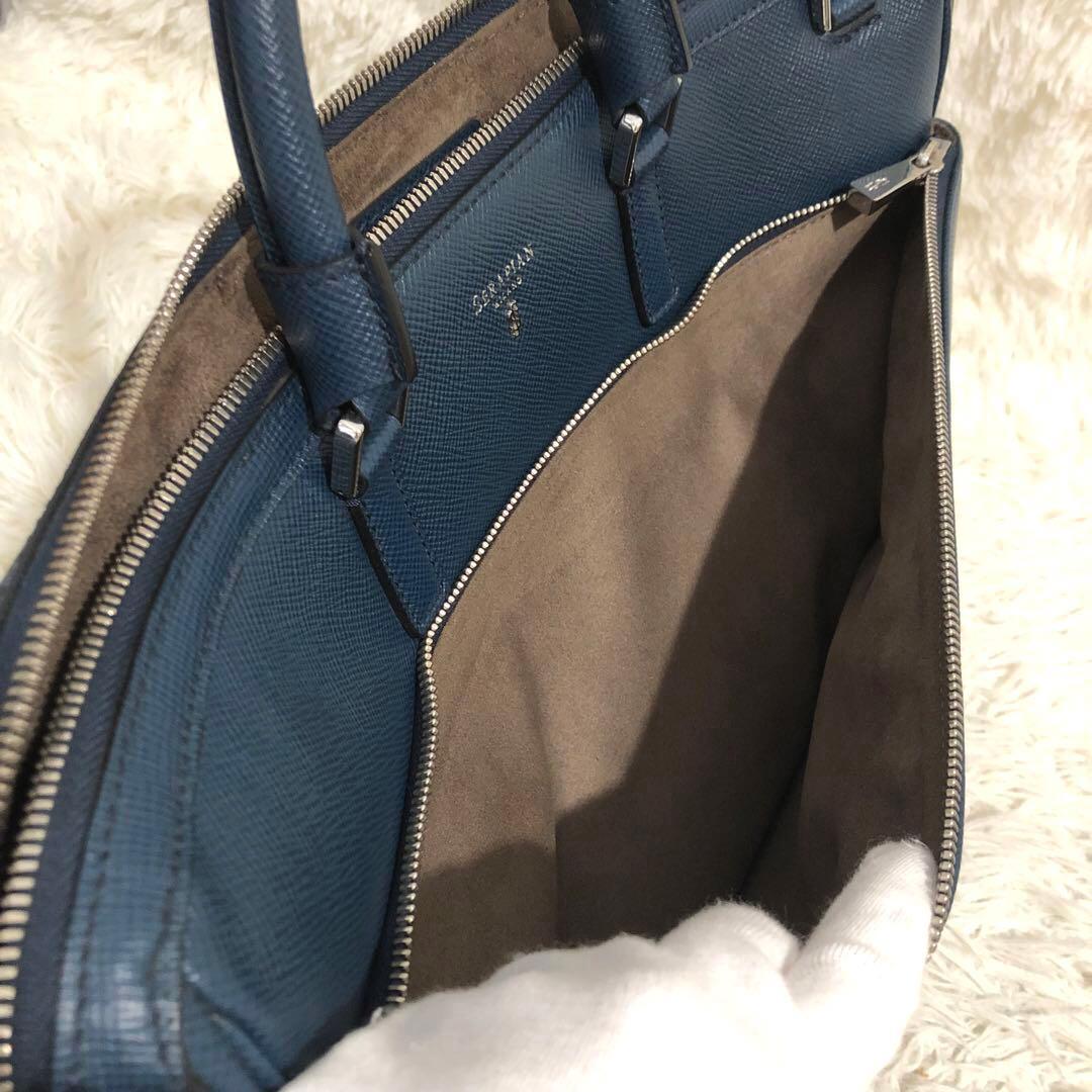 未使用級✨セラピアン レザー　2way ビジネスバッグ　ショルダーバッグ メンズ