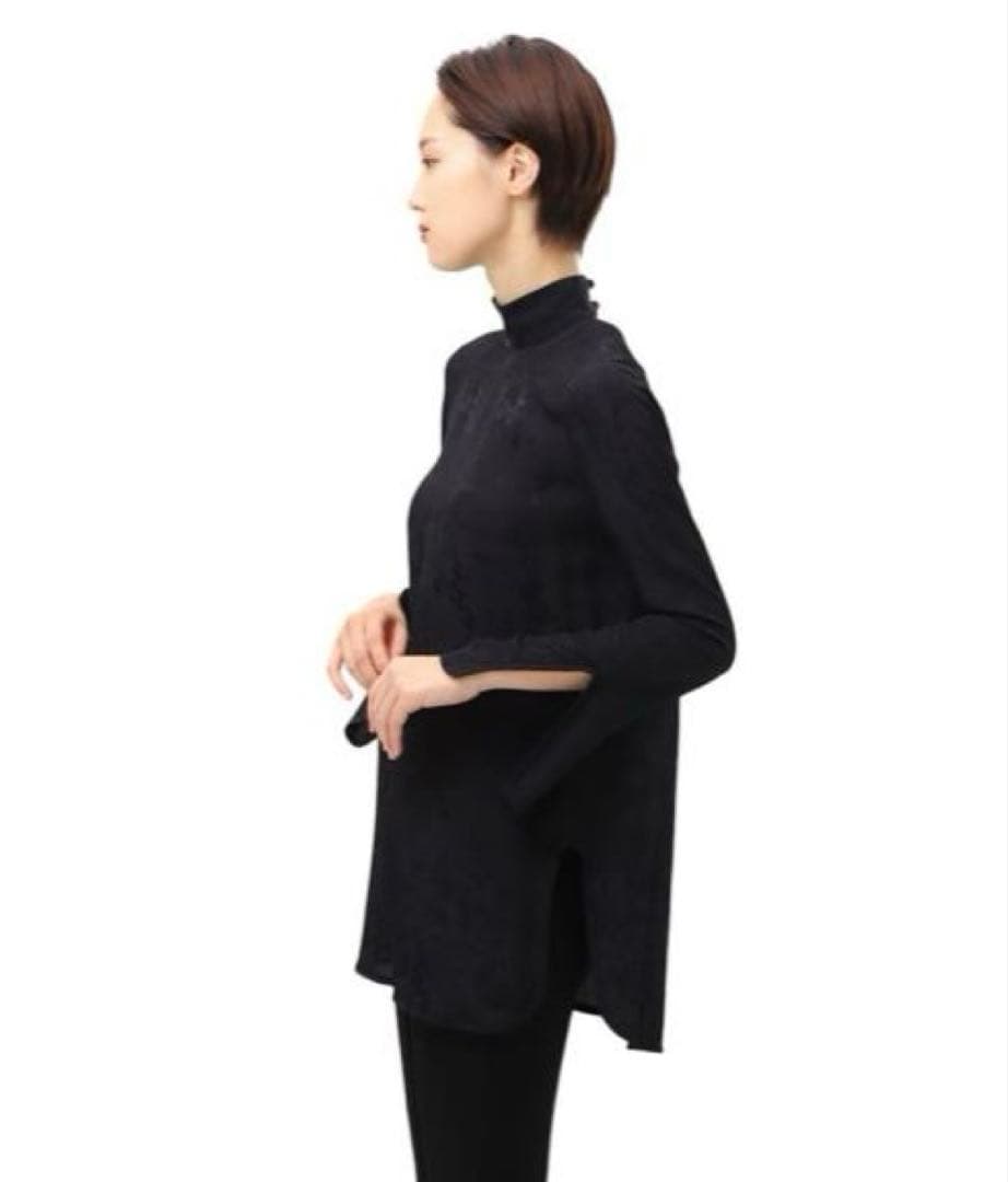 Mame Kurogouchi サイズ2 ジャガード ハイネックブラウス