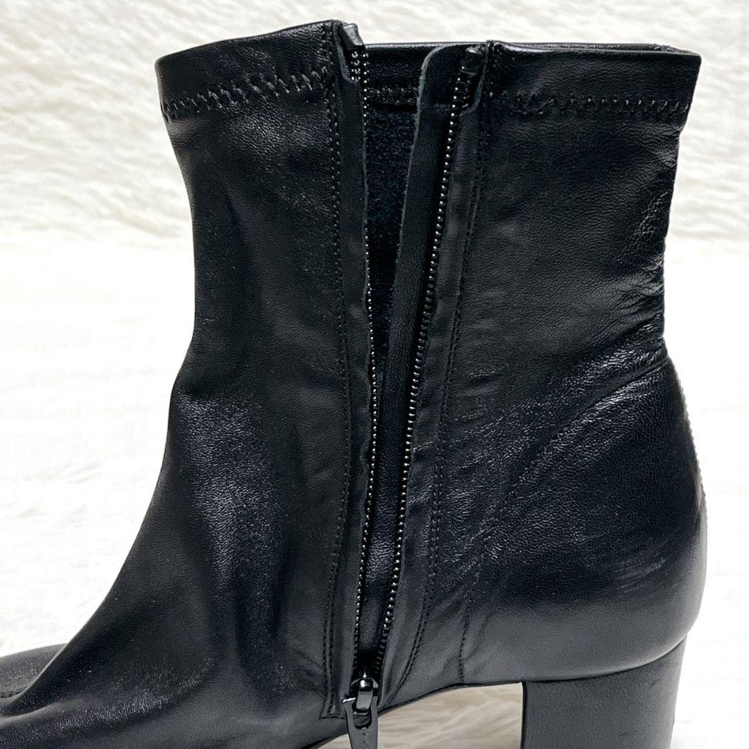 ​【美品】ファビオルスコーニ センターシーム ショートブーツ 35 黒