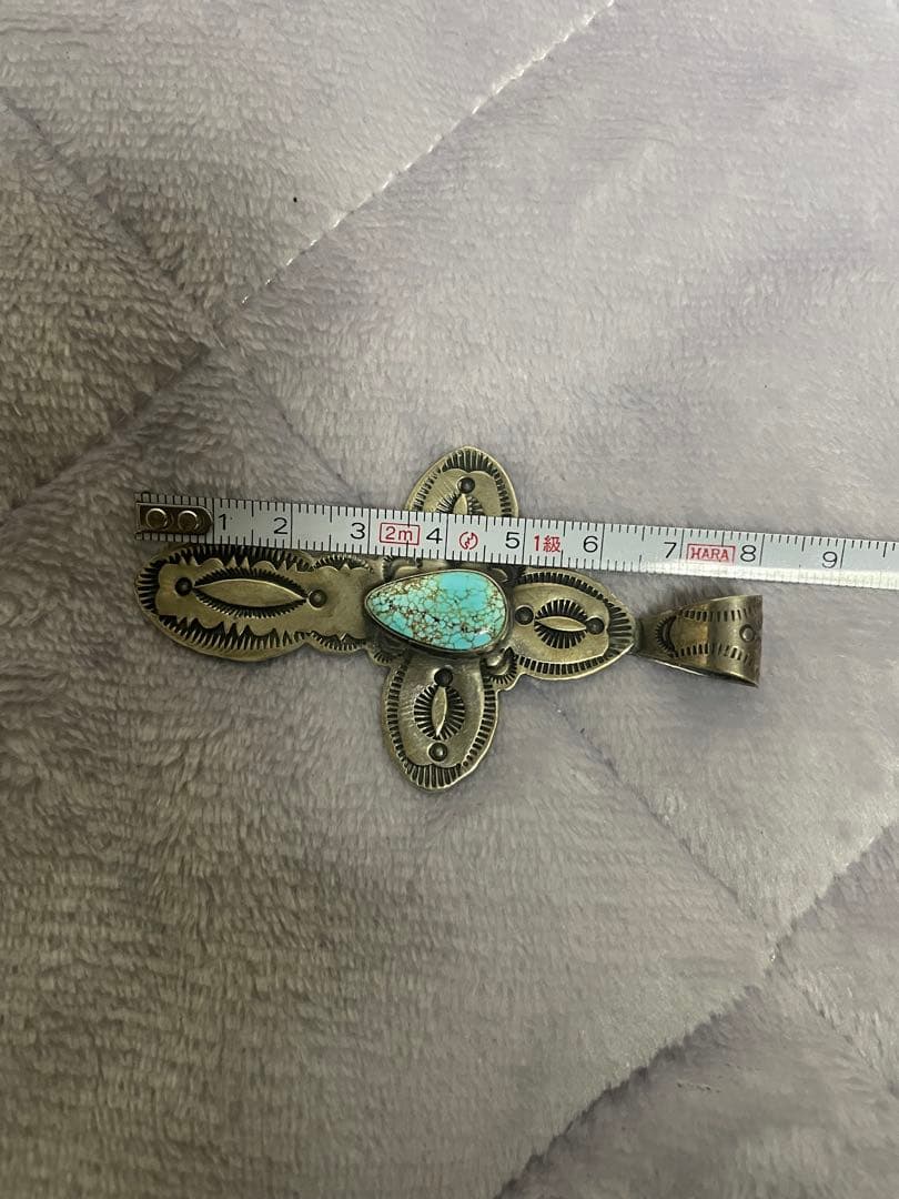 VB刻印/VERNON BEGAY作　ナバホ クロス型ペンダント