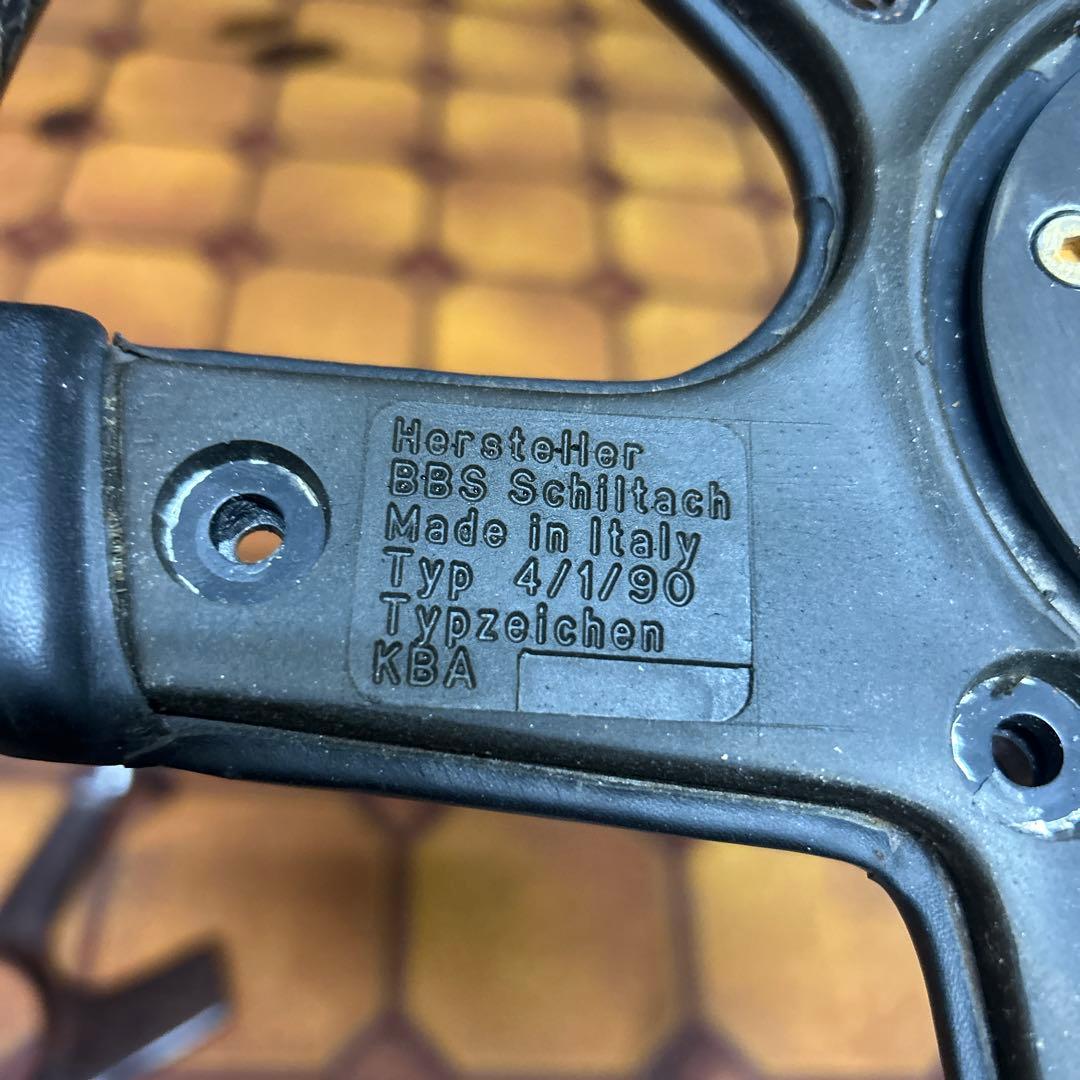 激安　BBS スポーツステアリング 黒 レザー