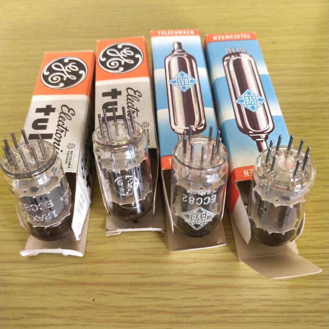 Telefunken GE 真空管12AX7 ECC83 ECC82 4本セット
