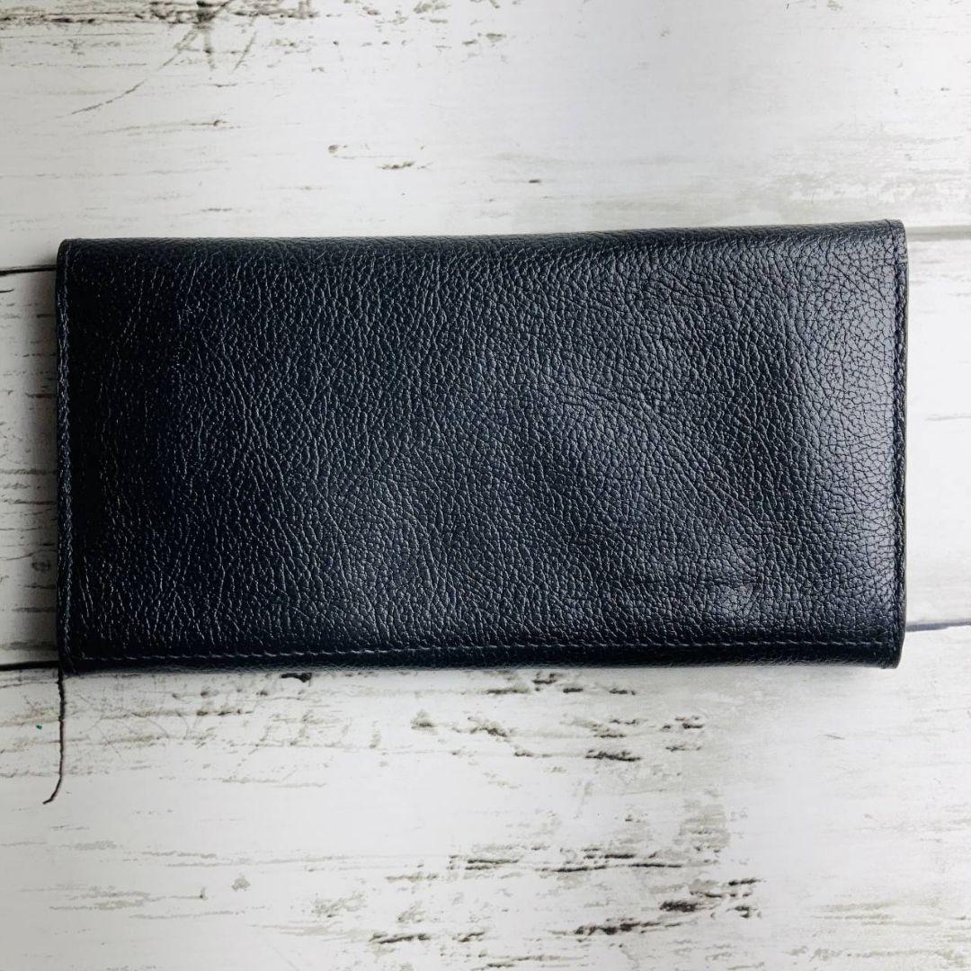 kaoriさま専用【極美品　高級感漂う美しい本革】長財布　黒　バイソン刻印
