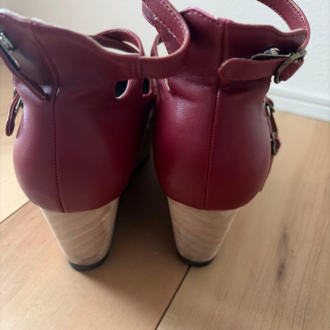 ヴィクトワールシューズ　えんじ　Lサイズ