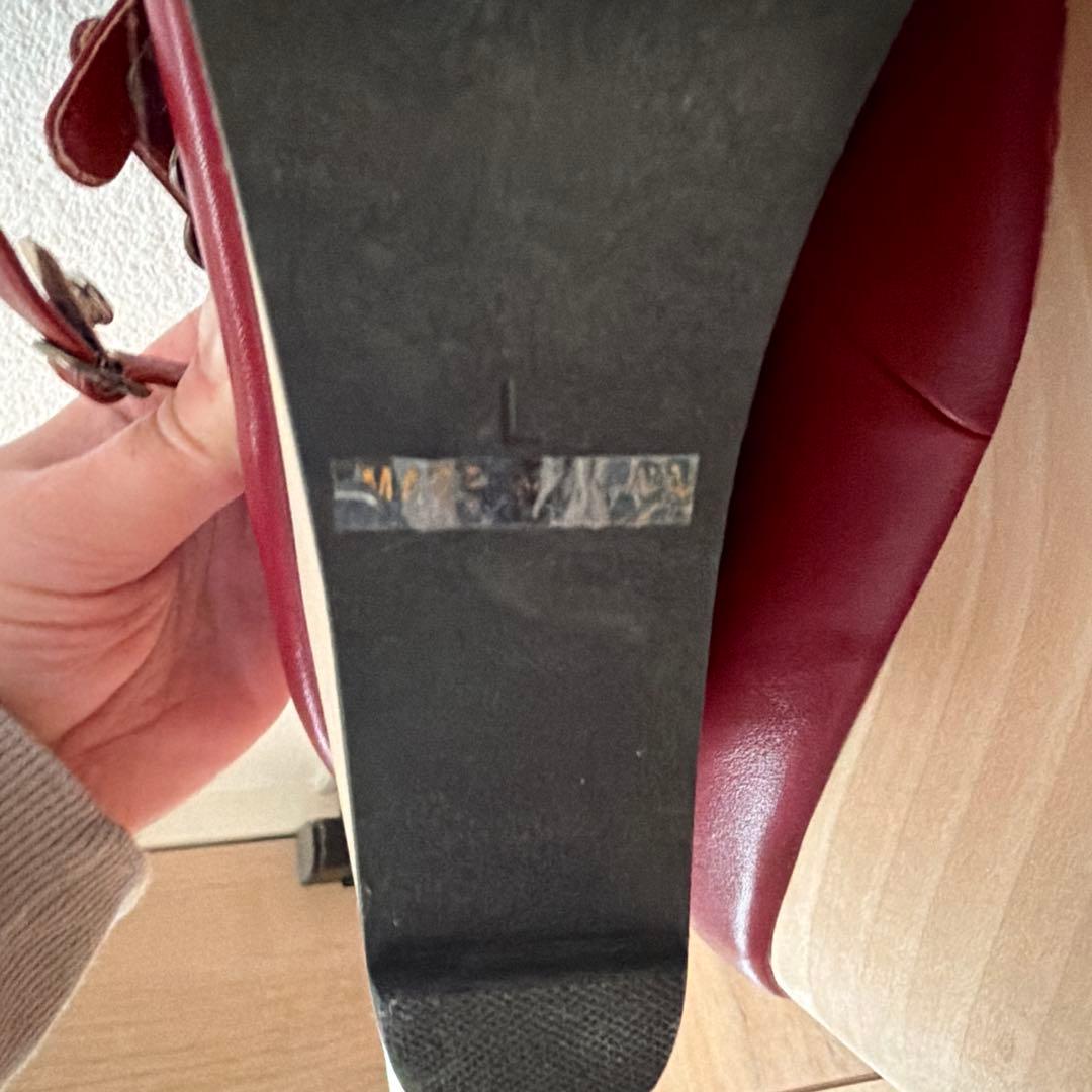 ヴィクトワールシューズ　えんじ　Lサイズ