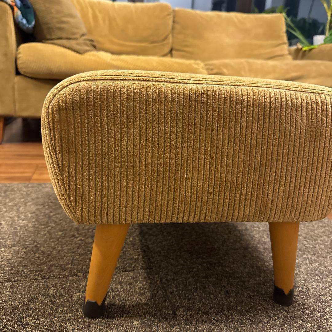 truck furnitureコーデュロイ オットマン　トラックファニチャー