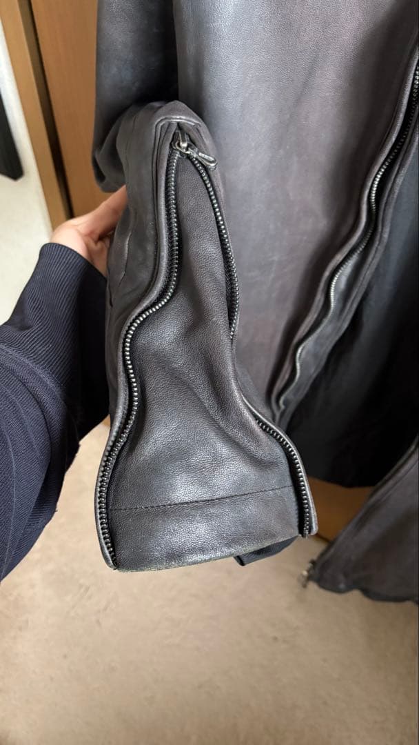 Julius レザージャケット ブラック