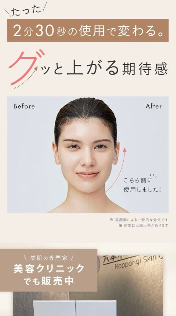 【新品・未使用】SALONIA EMSリフトブラシ　美顔器／即発送