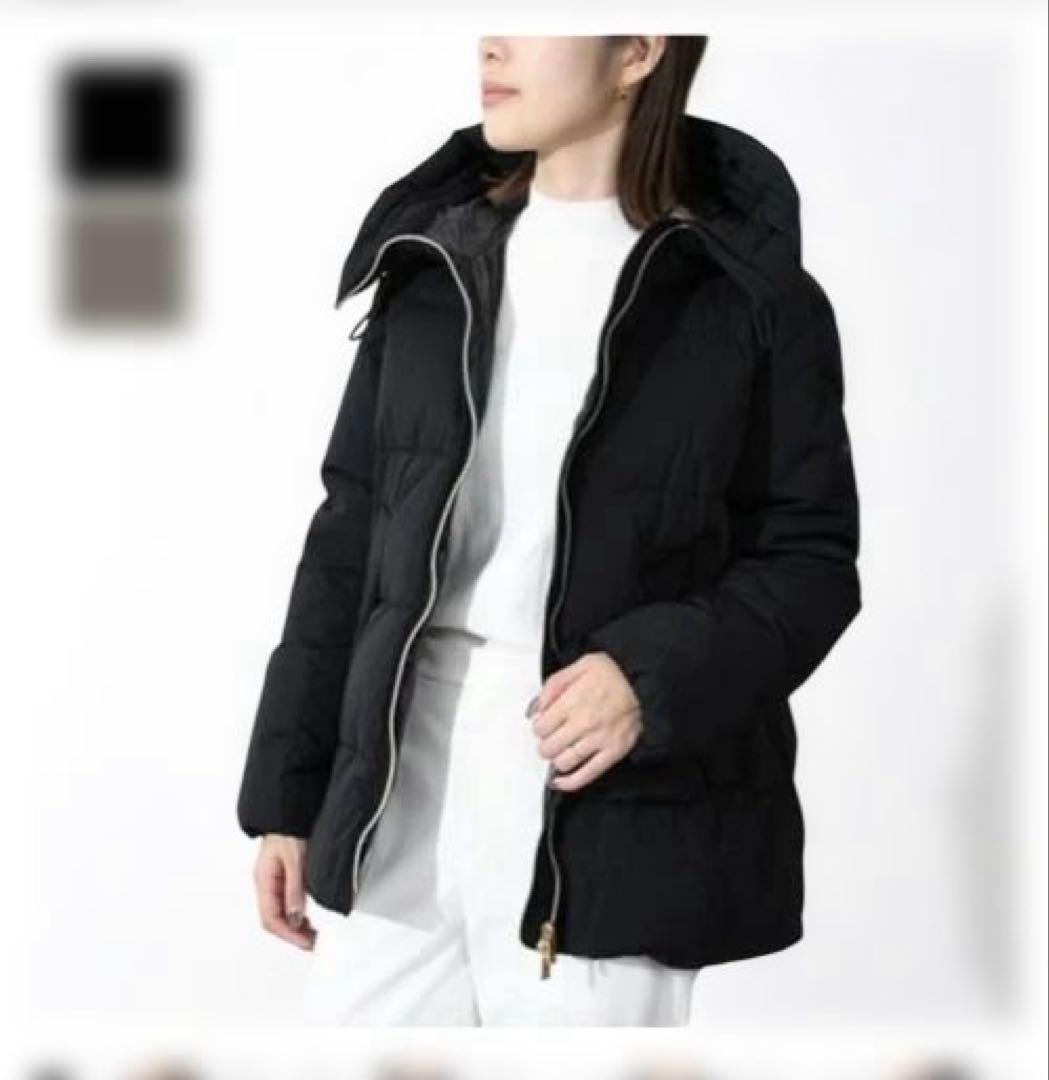 TATRAS フード付きブラックダウンジャケット