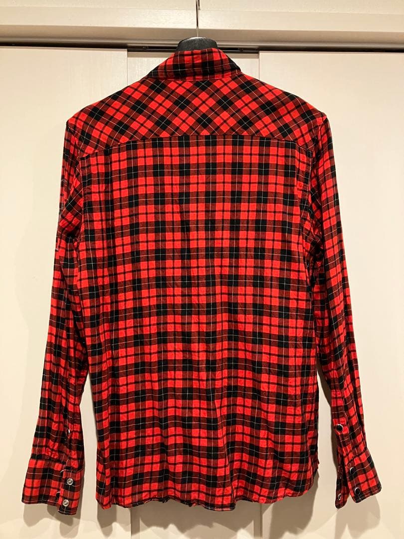 浅井健一 タトゥーマークチェックシャツ M / SEXY STONES