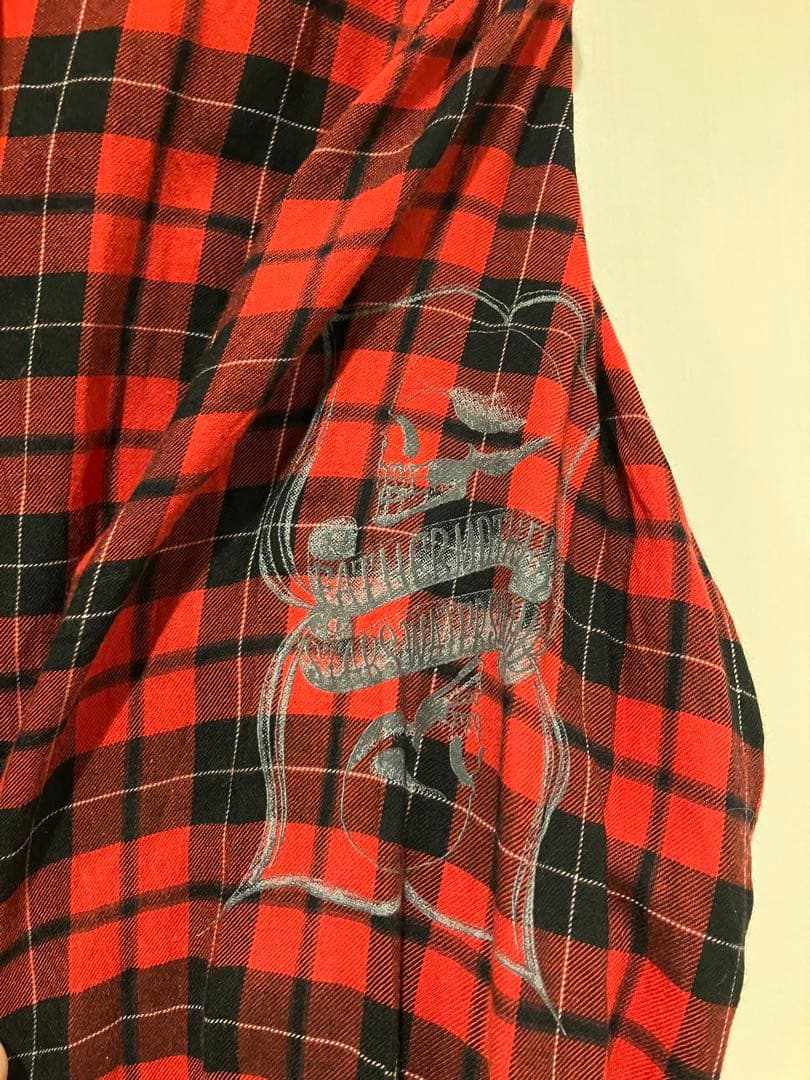 浅井健一 タトゥーマークチェックシャツ M / SEXY STONES