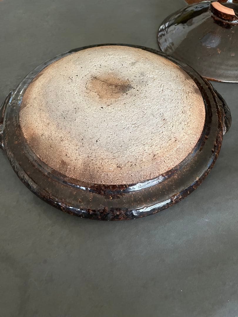 土楽窯　黒鍋　尺2寸（5〜6人用）