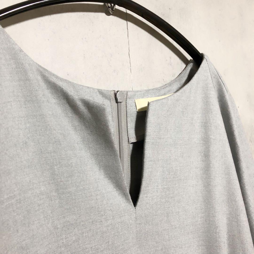 美品　MOGA 17号 大きいサイズ ウォッシャブルサキソニーマキシワンピース