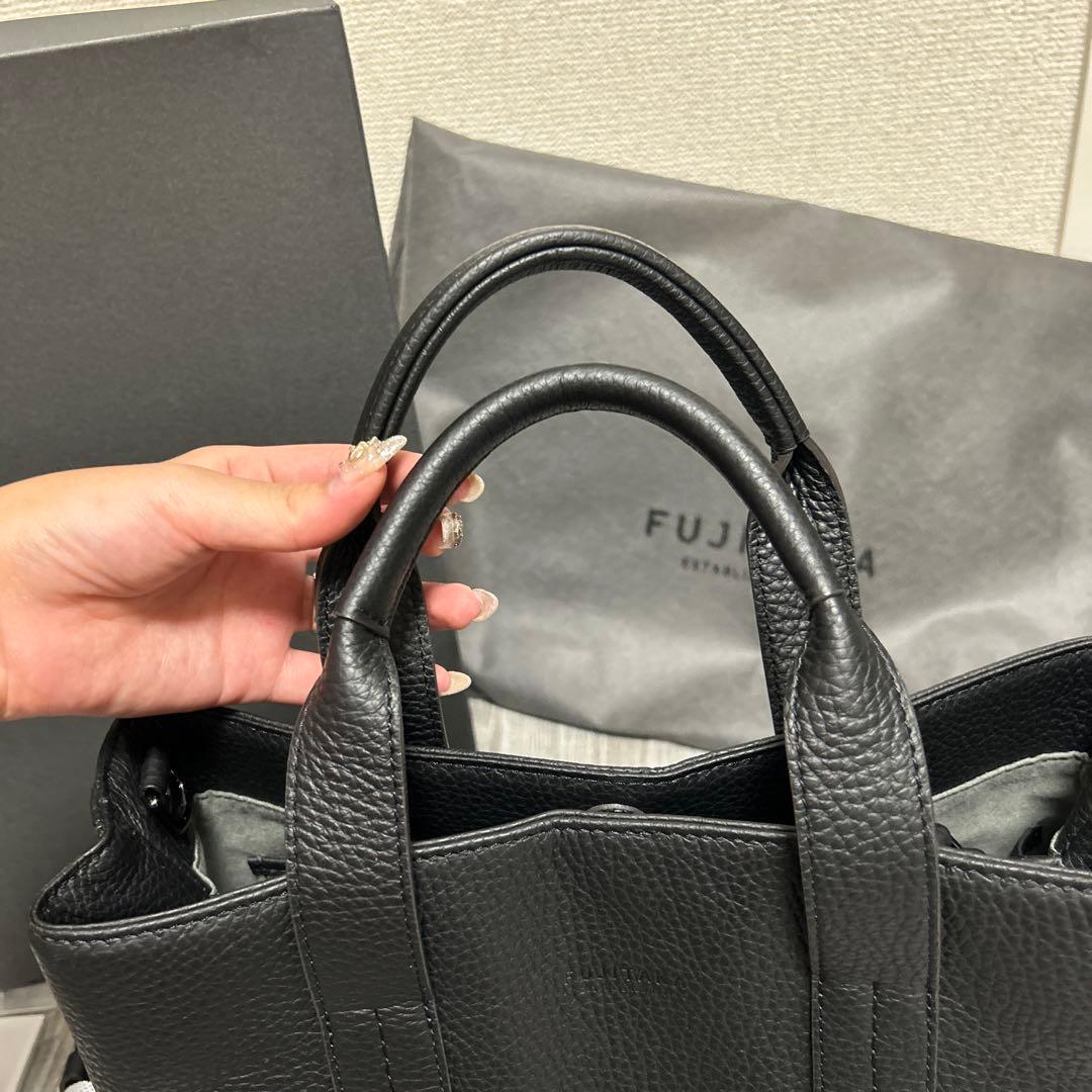 FUJITAKA 日本製　2wayレザートートバッグ　スモール