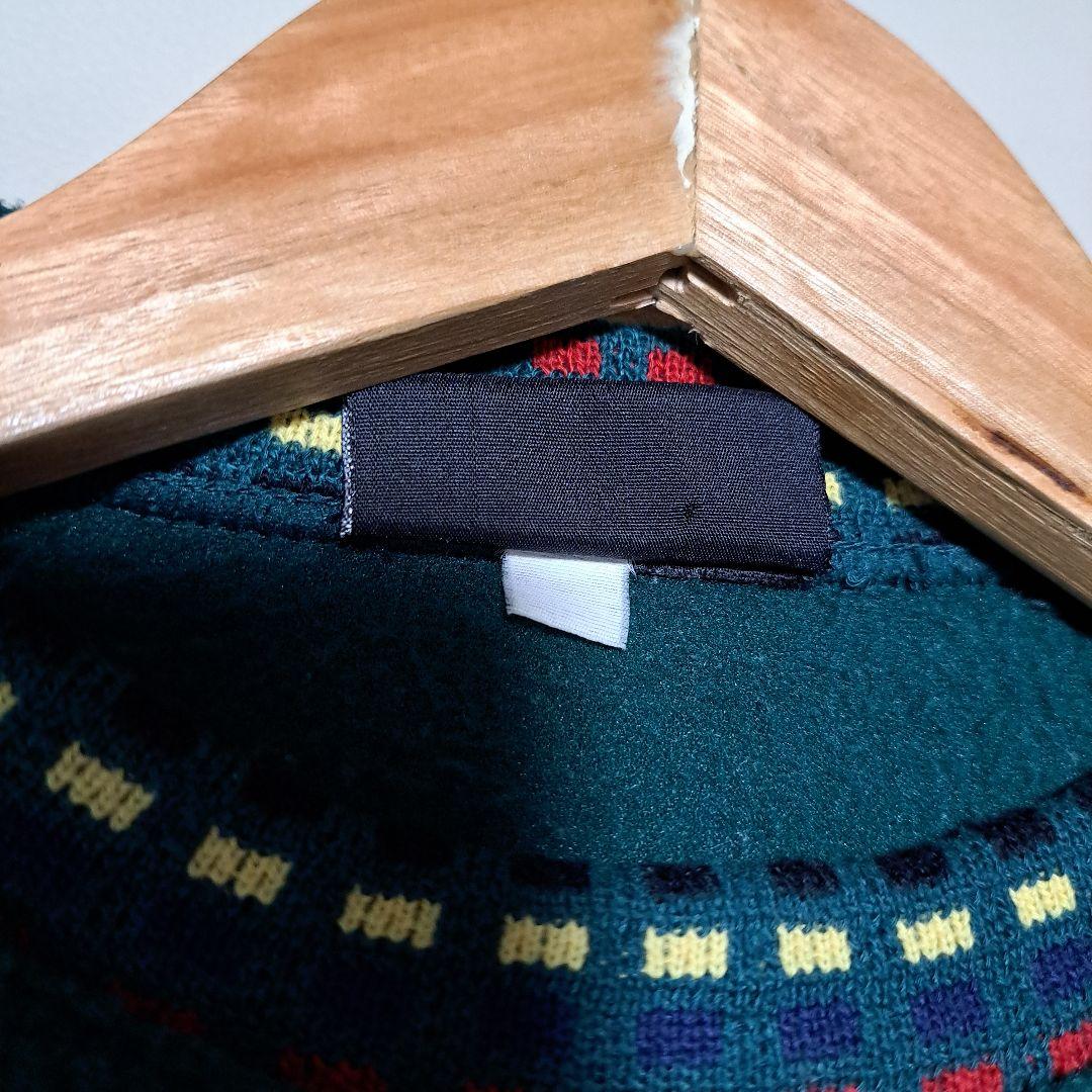 レア！イタリア製 90s イヴサンローラン 刺繍ロゴ フリース トレーナー