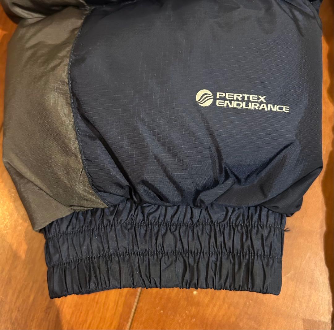 Rab フード付きダウンジャケット ネイビー/グレー　L