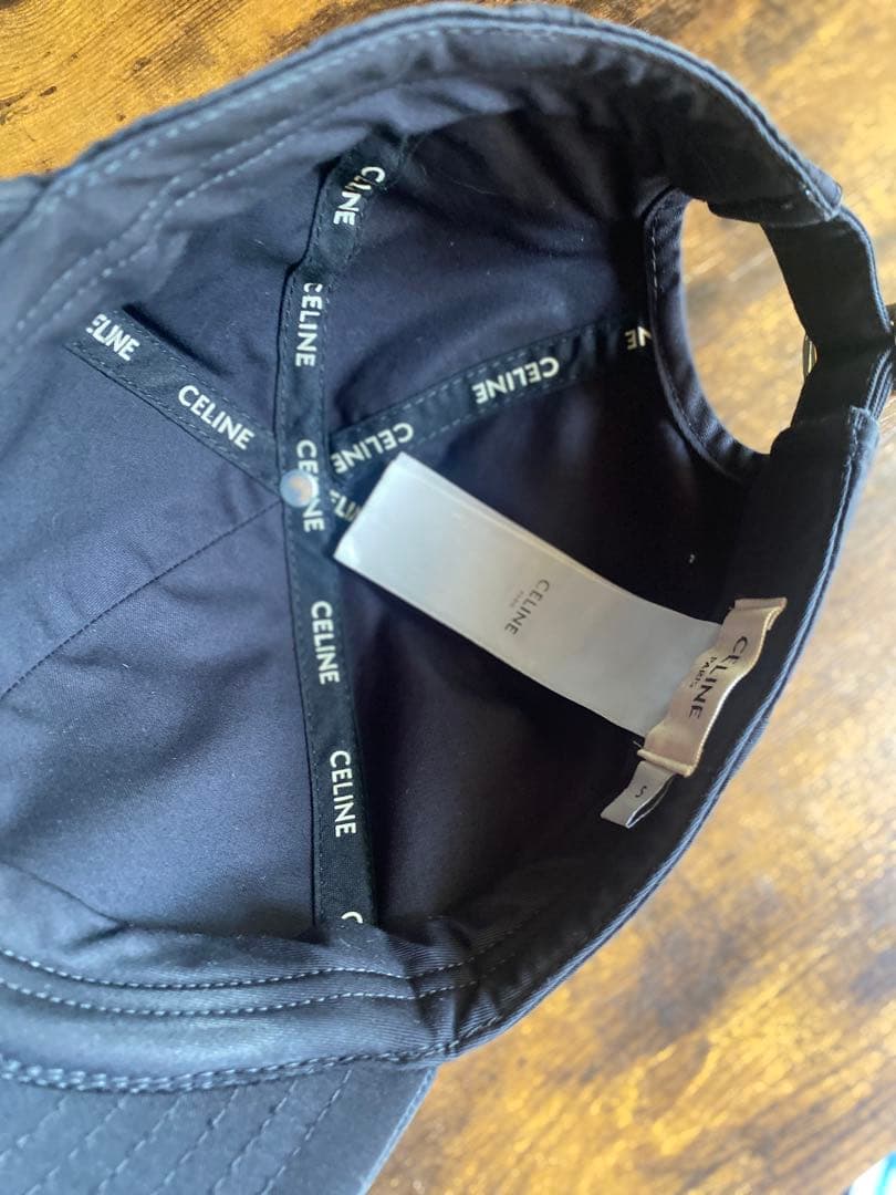 正規品　ジャンク品　セリーヌCELINE キャップ黒S